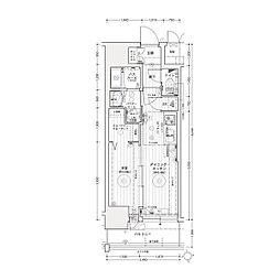 名古屋市営鶴舞線 上前津駅 徒歩5分の賃貸マンション 2階1DKの間取り