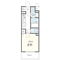 名古屋市営東山線 亀島駅 徒歩5分の賃貸アパート 1階1Kの間取り