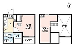 Caminoalta黄金 1Kの間取図画像
