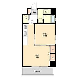 AHビル 1LDKの間取図画像