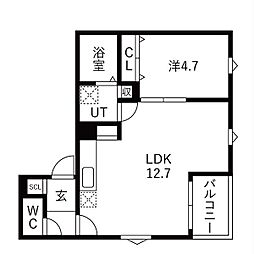 Courage宝生町 2階/-