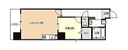 ディアコート千早 1LDKの間取図画像