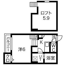colors 1SKの間取図画像