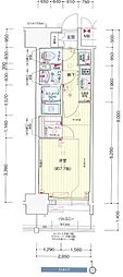 プレサンス新栄町ギャラント 1Kの間取図画像