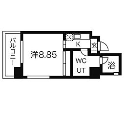 グランデ浅間町 1Kの間取図画像