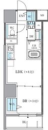 ザ・レジデンスパーク栄 1LDKの間取図画像