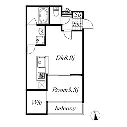 ファミリーステージ烏森 1LDKの間取図画像