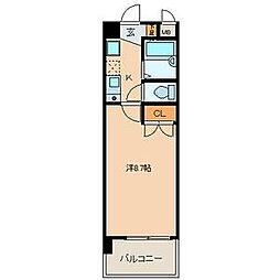 プロビデンス桜山 1Kの間取図画像