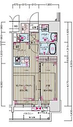 プレサンス鶴舞ファースト 1LDKの間取図画像