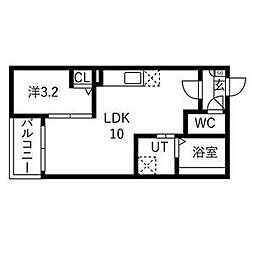 Jack inakami I 1LDKの間取図画像