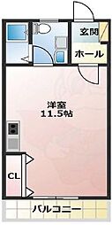 ワコーレ平磯 ワンルームの間取図画像