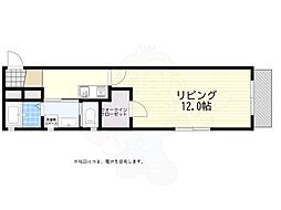 ワコーレヴィアーノ垂水城が山 1Kの間取図画像