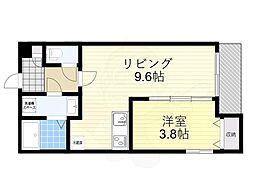 ジーメゾン明石魚住エディエン 3階1LDKの間取り