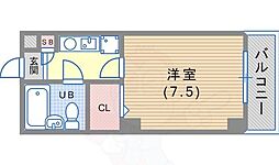 コスミック 1Kの間取図画像