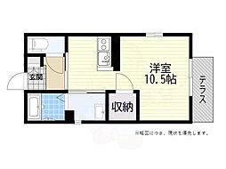 CAハウス2 ワンルームの間取図画像