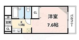 コパンジューヌ ワンルームの間取図画像