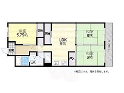 ラフェスタ二見 3LDKの間取図画像