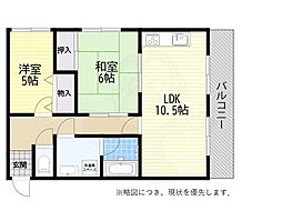 シティコート西明石 2LDKの間取図画像