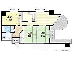 プレステージ西明石 3LDKの間取図画像