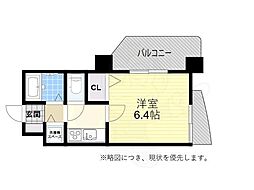 YKハイツ桜町 1Kの間取図画像