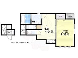 Reve西明石 1DKの間取図画像