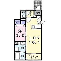 アクティ・コルザ　Ｂ 101 ｜ 香川県丸亀市今津町402番地1（賃貸アパート1LDK・1階・36.29㎡） その2