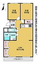 間取図画像 2LDK