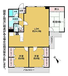 エクレール幸神B棟 3LDKの間取図画像