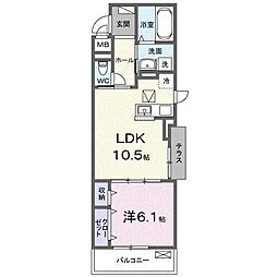間取図画像 1LDK