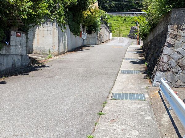 南面道路を東に進むとこちらの道路に出ます