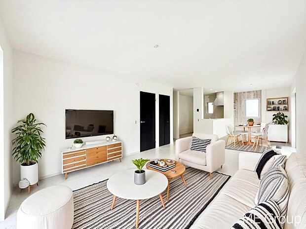 ■さりげないデザインが日常をセンスよく演出※家具はCGです