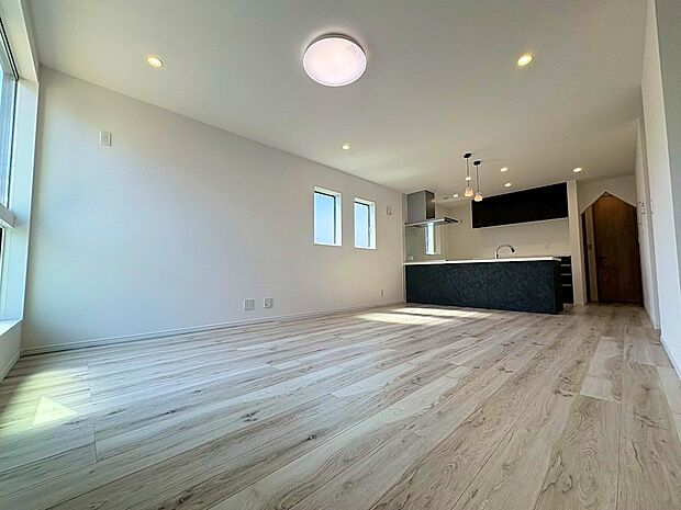 ■家族が自然と集まり、楽しい時間を過ごせるリビング