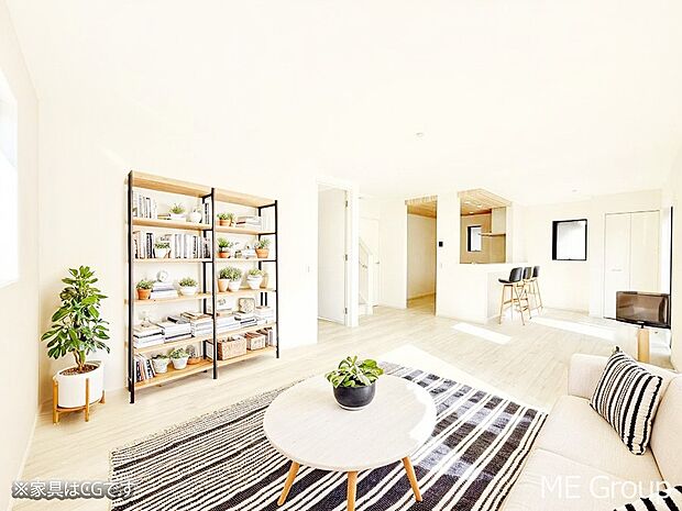 ■くつろぎと笑顔が集まる、心温まるリビング