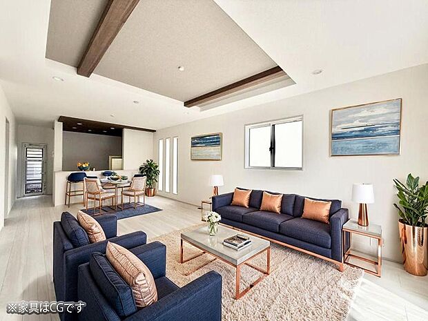 ■くつろぎと笑顔が集まる、心温まるリビング