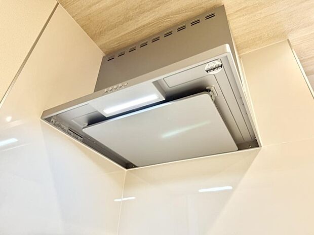 ■調理時の蒸気や匂いが換気扇に誘導され、効率的に排煙ができます。