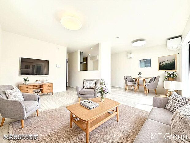 ■くつろぎと笑顔が集まる、心温まるリビング