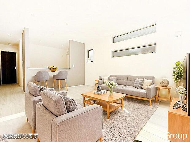 ■くつろぎと笑顔が集まる、心温まるリビング