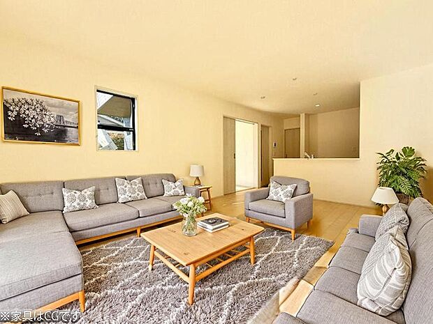 ■くつろぎと笑顔が集まる、心温まるリビング