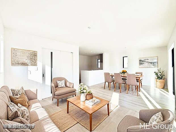 ■心落ち着く場所、ゆったり過ごせるリビング