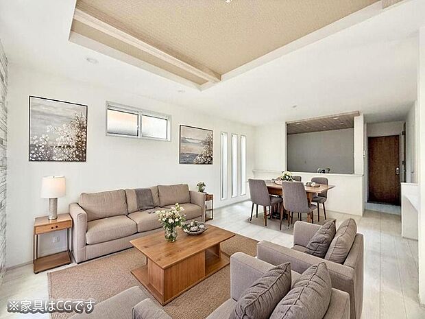 ■心落ち着く場所、ゆったり過ごせるリビング