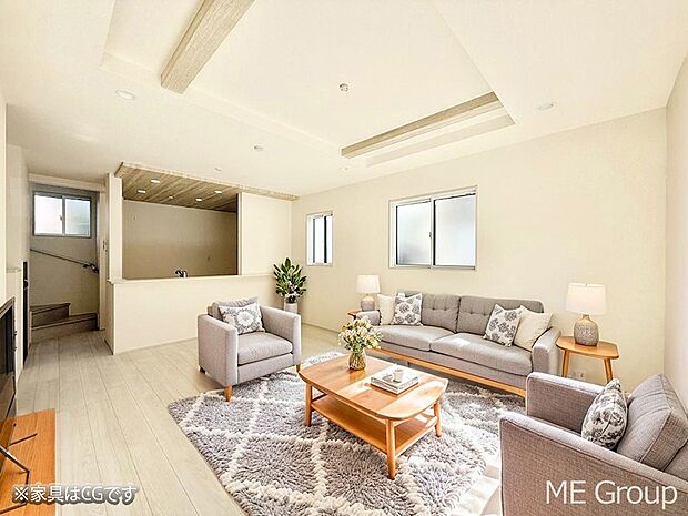 ■心落ち着く場所、ゆったり過ごせるリビング