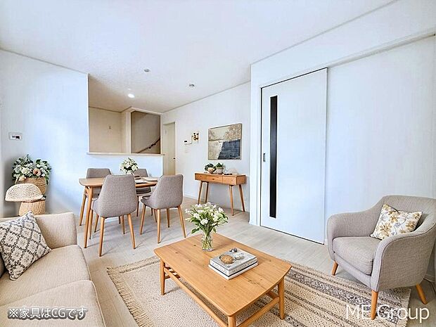 ■くつろぎと笑顔が集まる、心温まるリビング