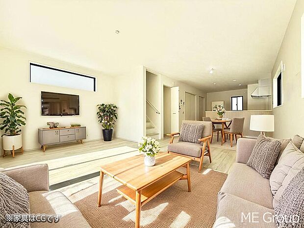 ■くつろぎと笑顔が集まる、心温まるリビング