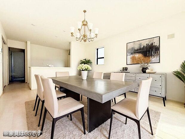 ■心落ち着く場所、ゆったり過ごせるリビング