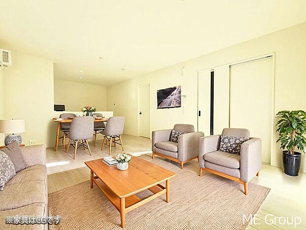 ■心落ち着く場所、ゆったり過ごせるリビング