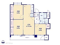 多摩川住宅ト−1号棟(国領) 3LDKの間取り
