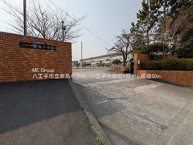小学校 59m 八王子市立鹿島小学校