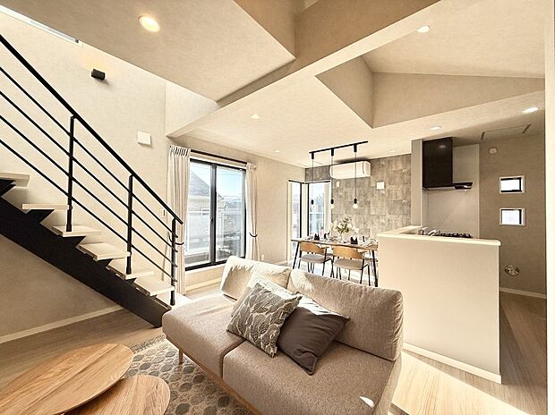 ■温もりを感じる、居心地のいいリビング