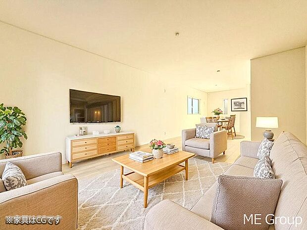 ■くつろぎと笑顔が集まる、心温まるリビング