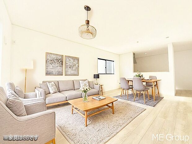 ■くつろぎと笑顔が集まる、心温まるリビング